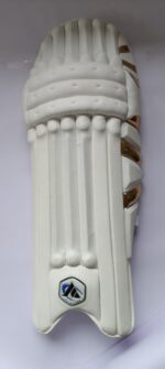 Asher Player Edition White Golden Batting Leg Gaurd - Image 4