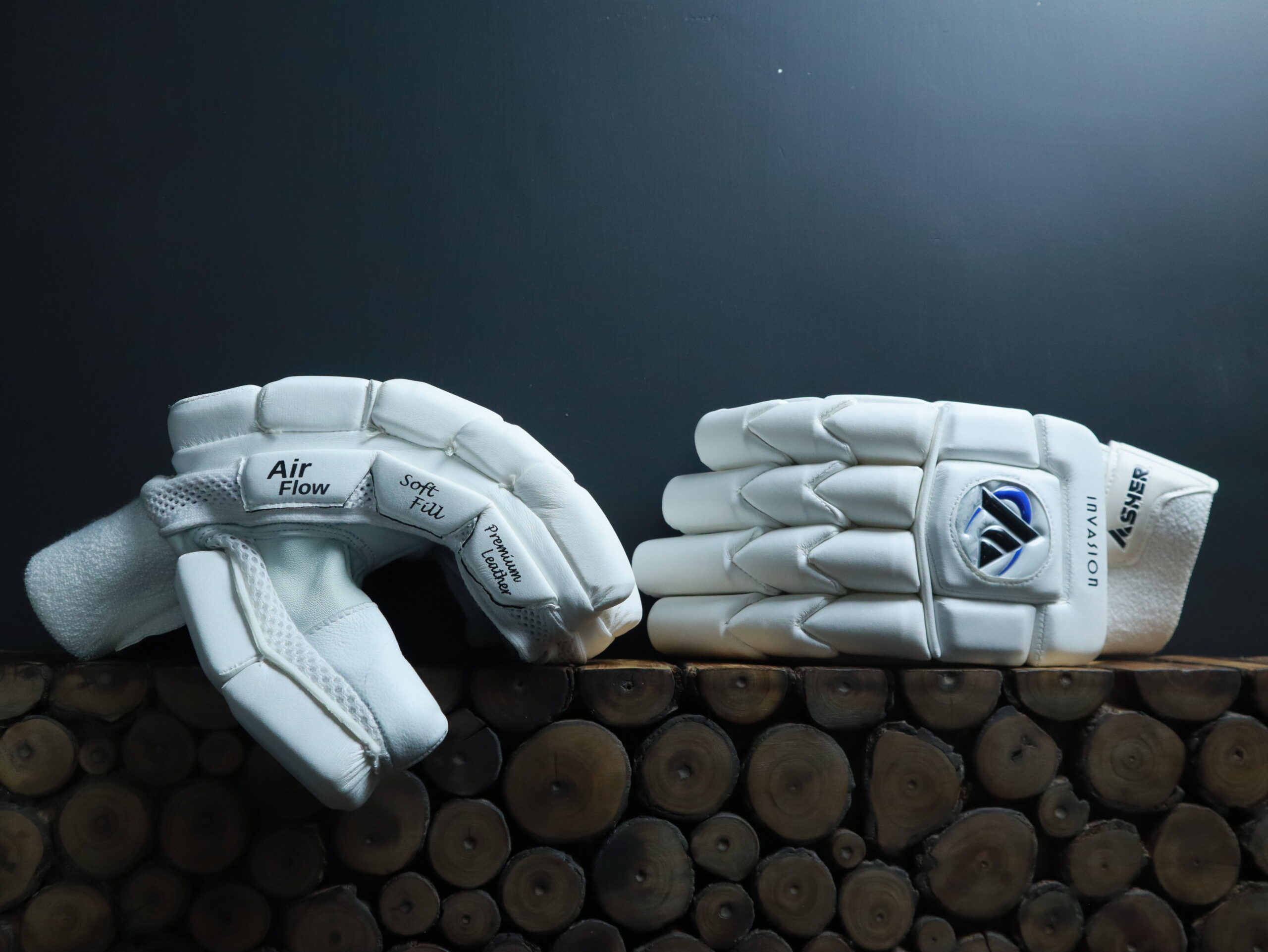 IMG_6525 Asher premium white Player Edition Batting Gloves - Image 1